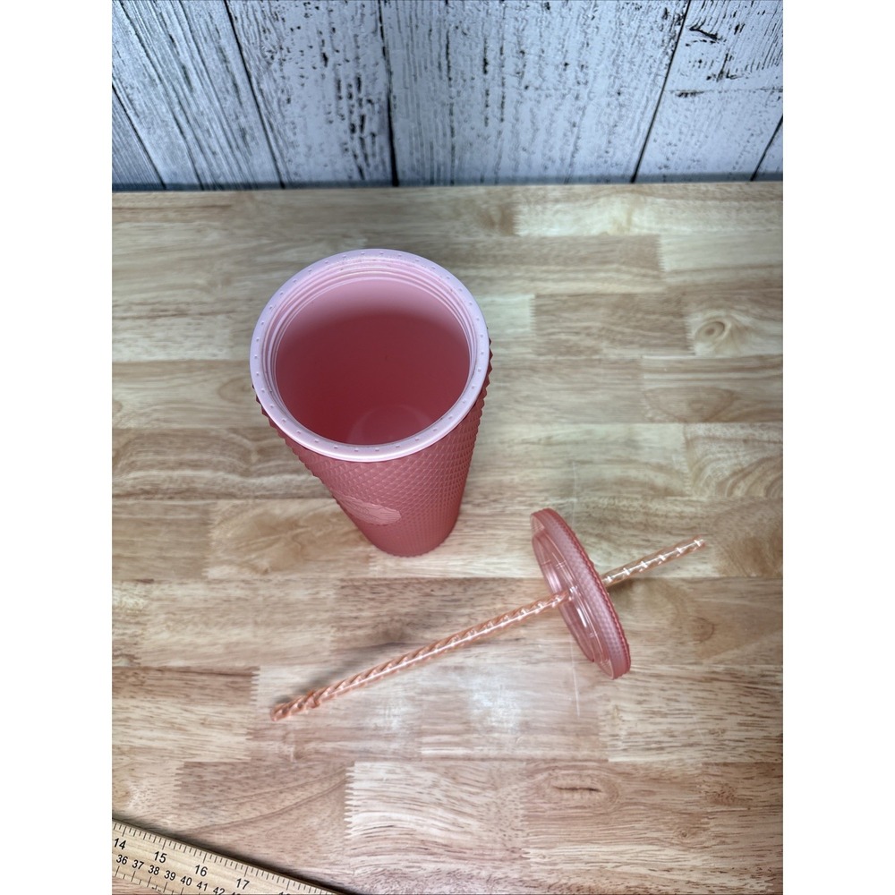 Starbucks 2022 Valentine's Soft Touch Studded Venti, 24 oz. Tumbler - Pink new - Picture 9 of 9
